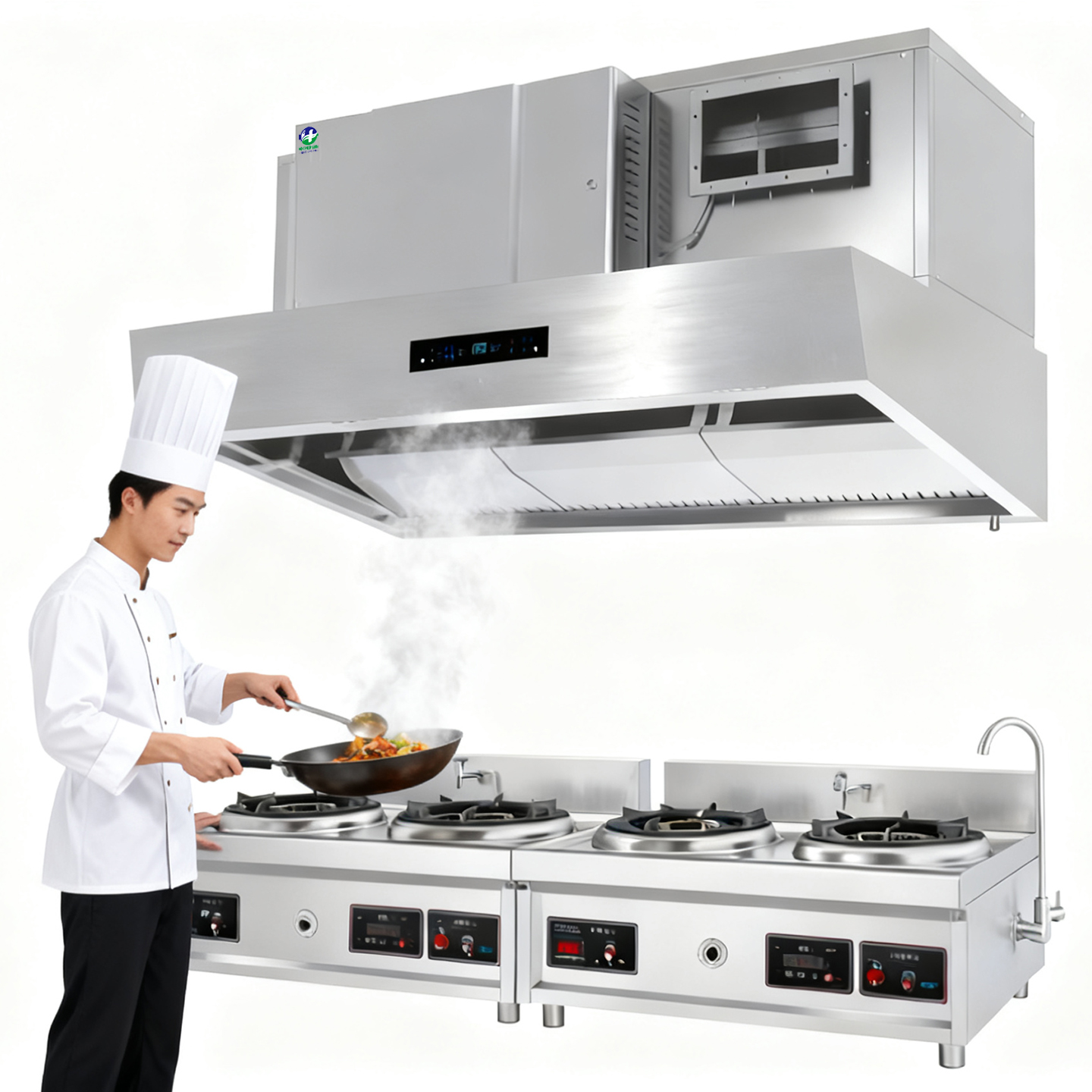 Commercial Kitchen Chimney - Electrostatic Commercial Exhaust Range Hood 2000mm