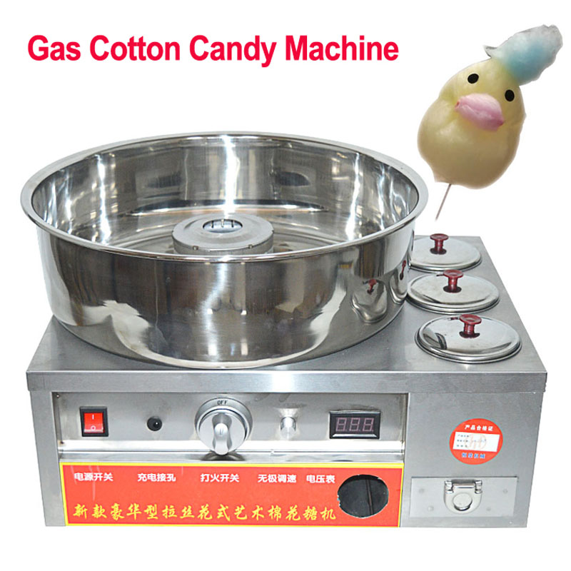 Candy Floss Machine Commercial - Commercial Stainless Steel gas cotton candy
