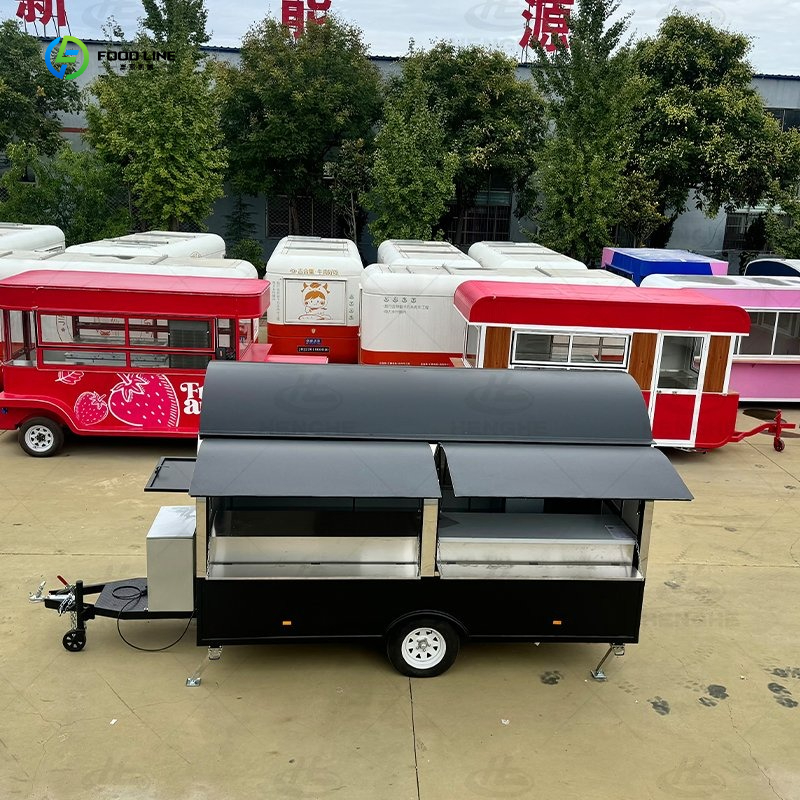 Commercial Kitchen Units For Sale - Sleek Minimalist Food Traile Mobile Commercial