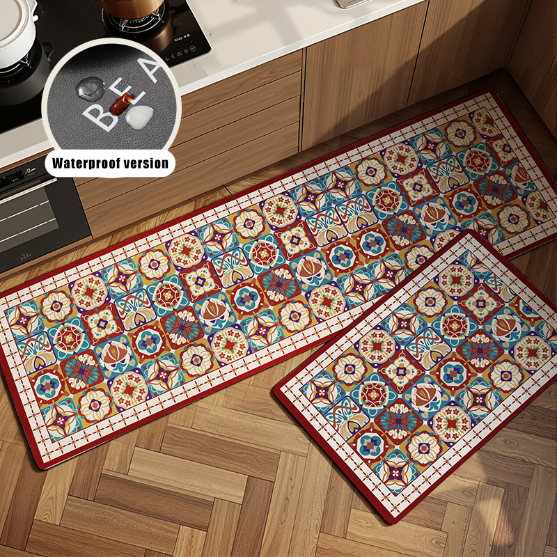 Commercial Kitchen Vinyl Flooring - Kitchen Floor Mat Vinyl Carpet Retro