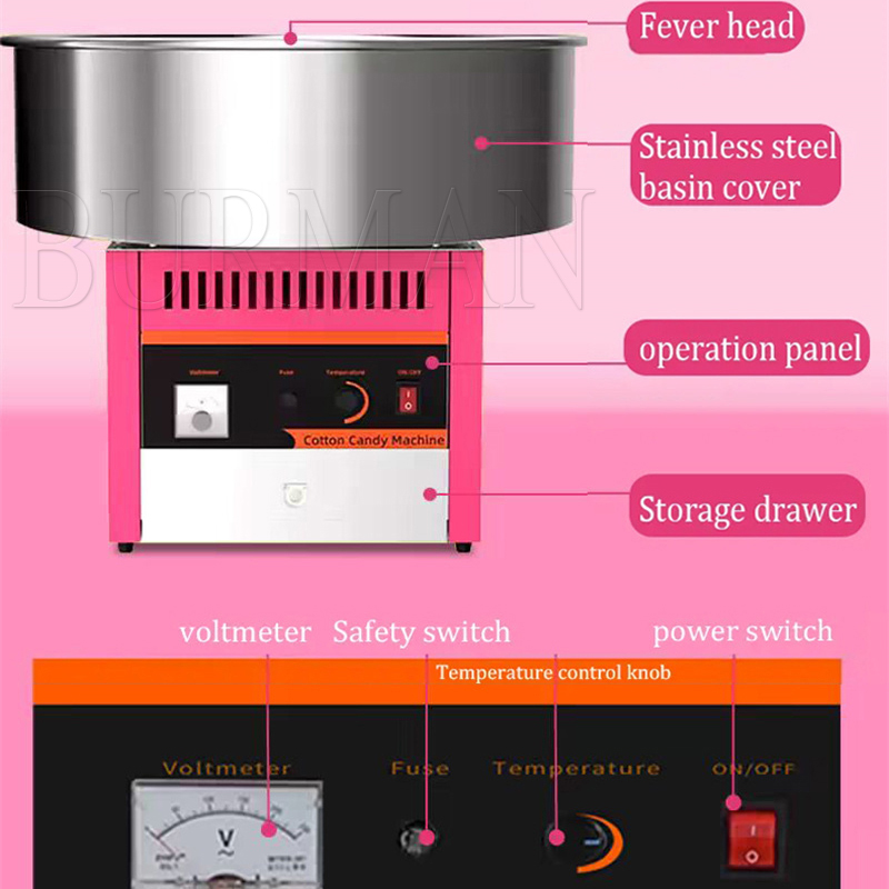 Electric Cotton Candy Machine  – обзор и цена Candy Floss Machine Commercial