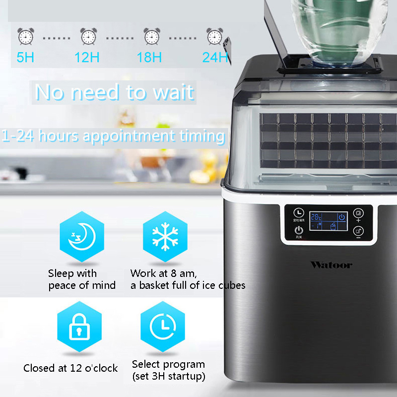 PBOBP Ice Cube Maker 30KG Wate – обзор и цена Commercial Kitchen Ice Machine