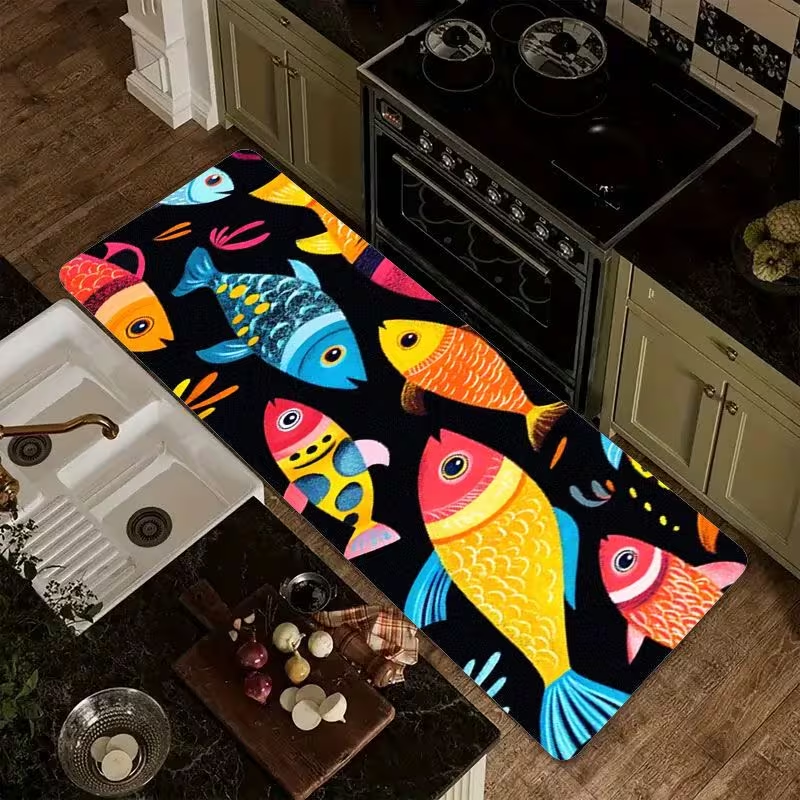 Nautical Fish Print Kitchen Ru – обзор и цена Commercial Kitchen Mats Anti Fatigue