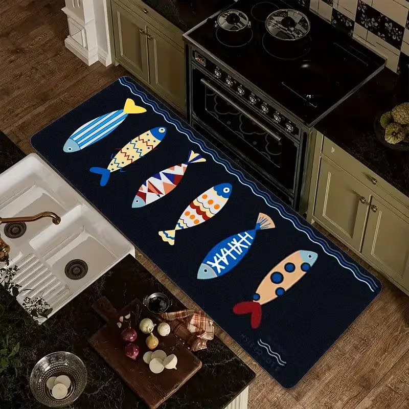 Nautical Fish Print Kitchen Ru – обзор и цена Commercial Kitchen Mats Anti Fatigue