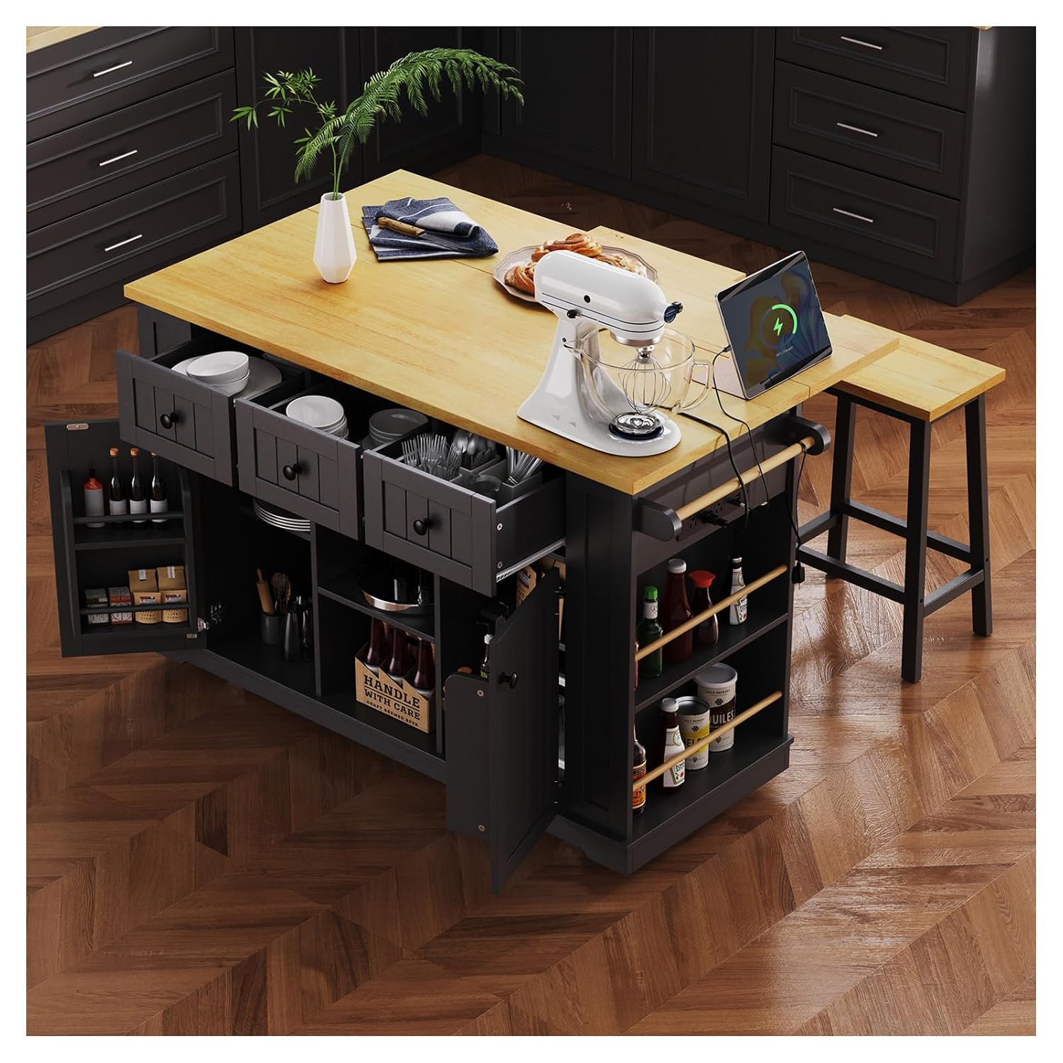 53 Inch Rolling Kitchen Island – обзор и цена Commercial Kitchen Outlets