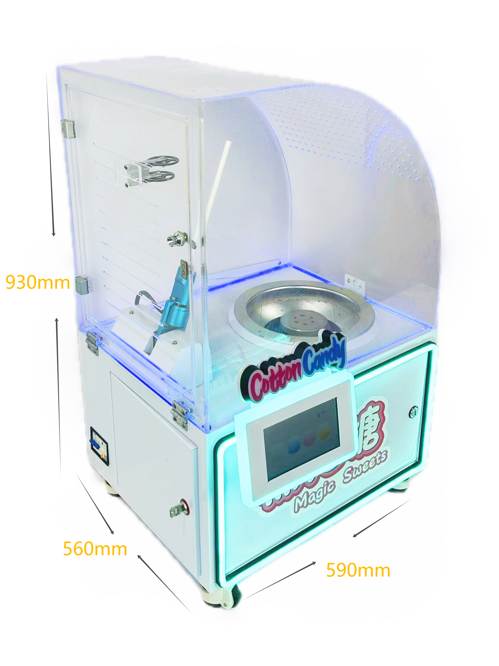New Semi-Automatic Cotton Cand – обзор и цена Candy Floss Machine Commercial
