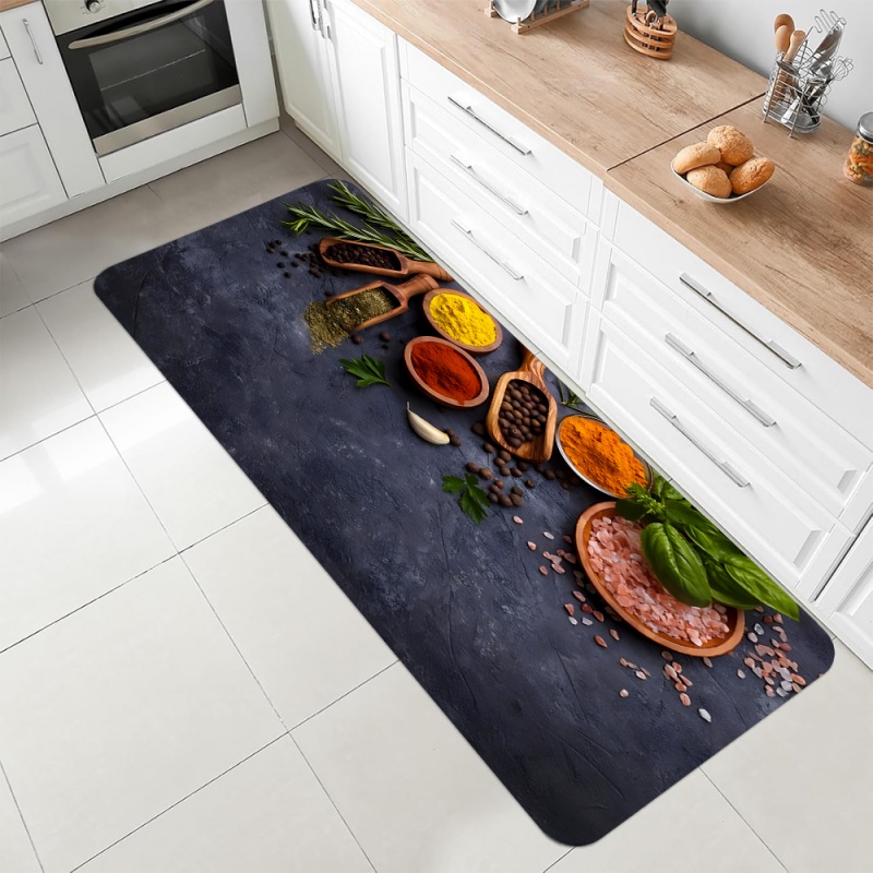 Kitchen Spice Herb Print Runne – обзор и цена Commercial Kitchen Mats Anti Fatigue