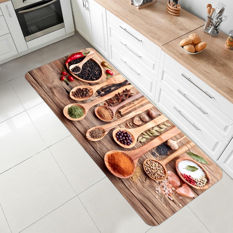 Kitchen Spice Herb Print Runne – обзор и цена Commercial Kitchen Mats Anti Fatigue