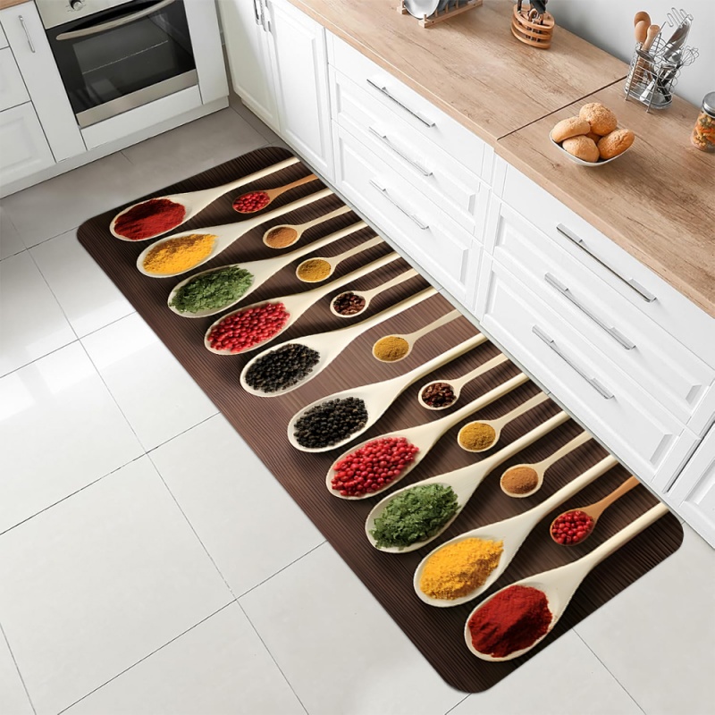 Kitchen Spice Herb Print Runne – обзор и цена Commercial Kitchen Mats Anti Fatigue