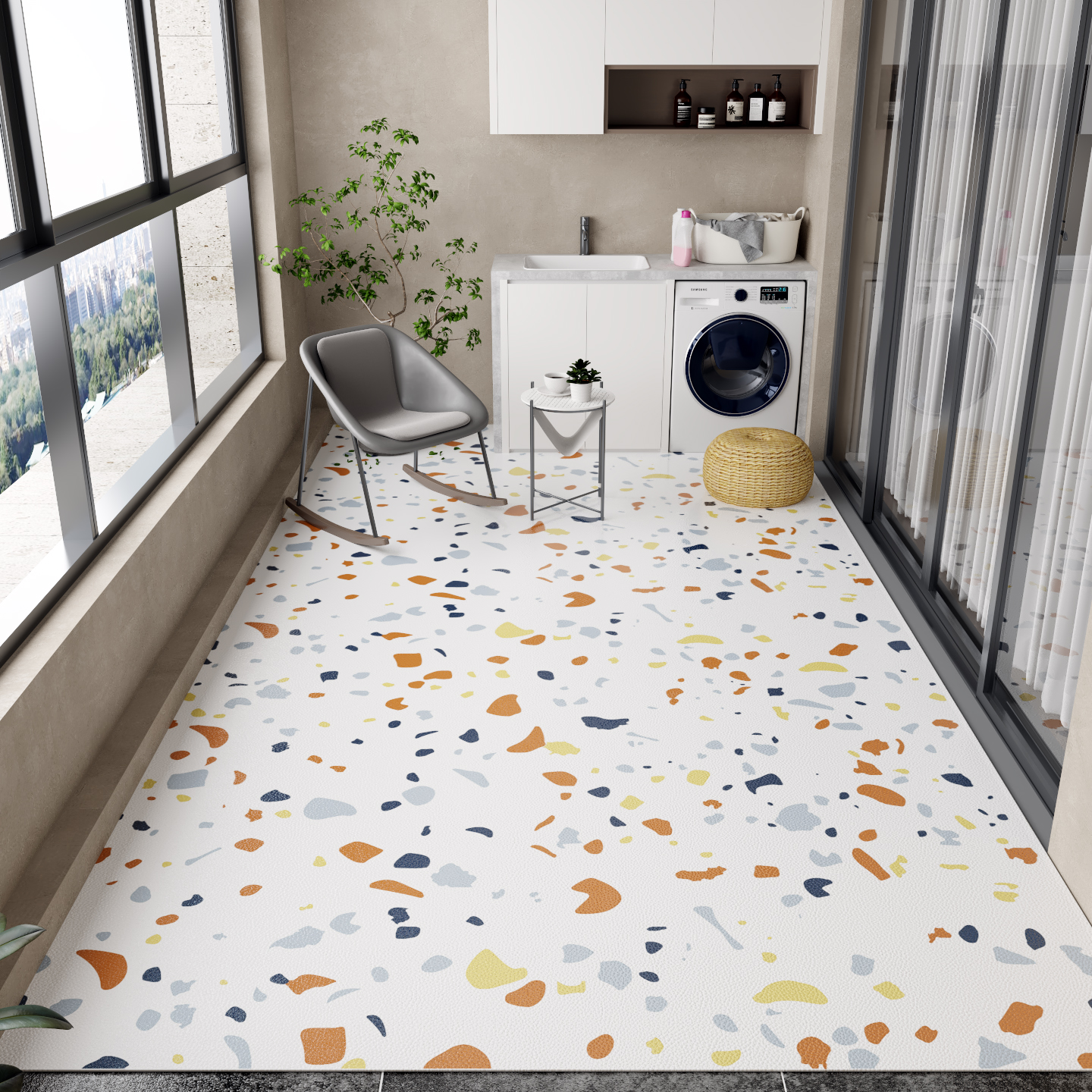 Balcony Floor Mat Pvc Leather  – обзор и цена Commercial Kitchen Vinyl Flooring