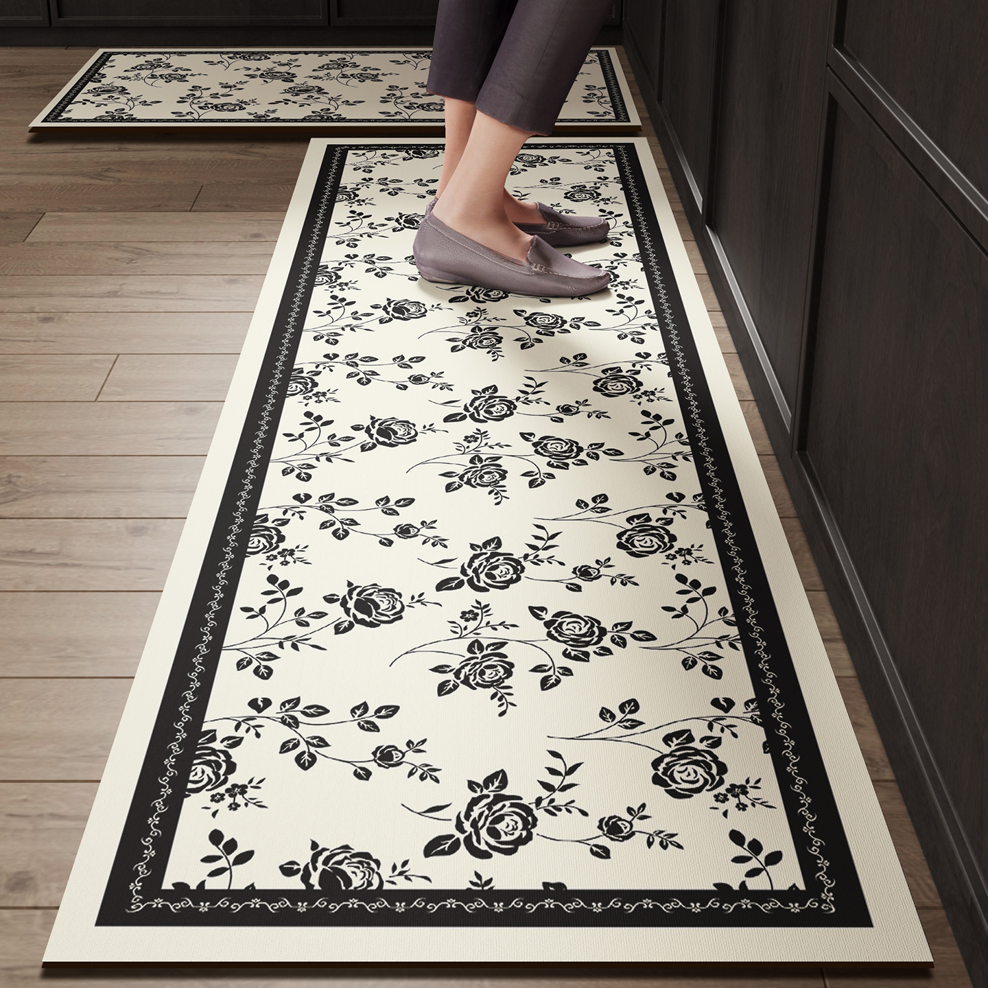 Black Kitchen Rugs Waterproof  – обзор и цена Commercial Kitchen Vinyl Flooring
