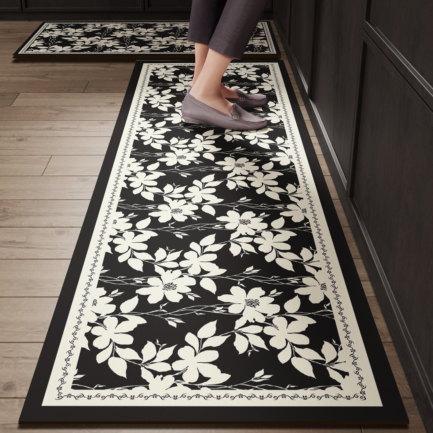 Black Kitchen Rugs Waterproof  – обзор и цена Commercial Kitchen Vinyl Flooring