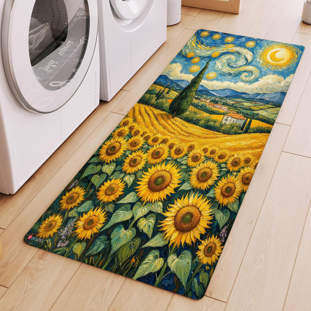 Van Gogh Style Sunflower Oil P – обзор и цена Commercial Kitchen Mats Anti Fatigue
