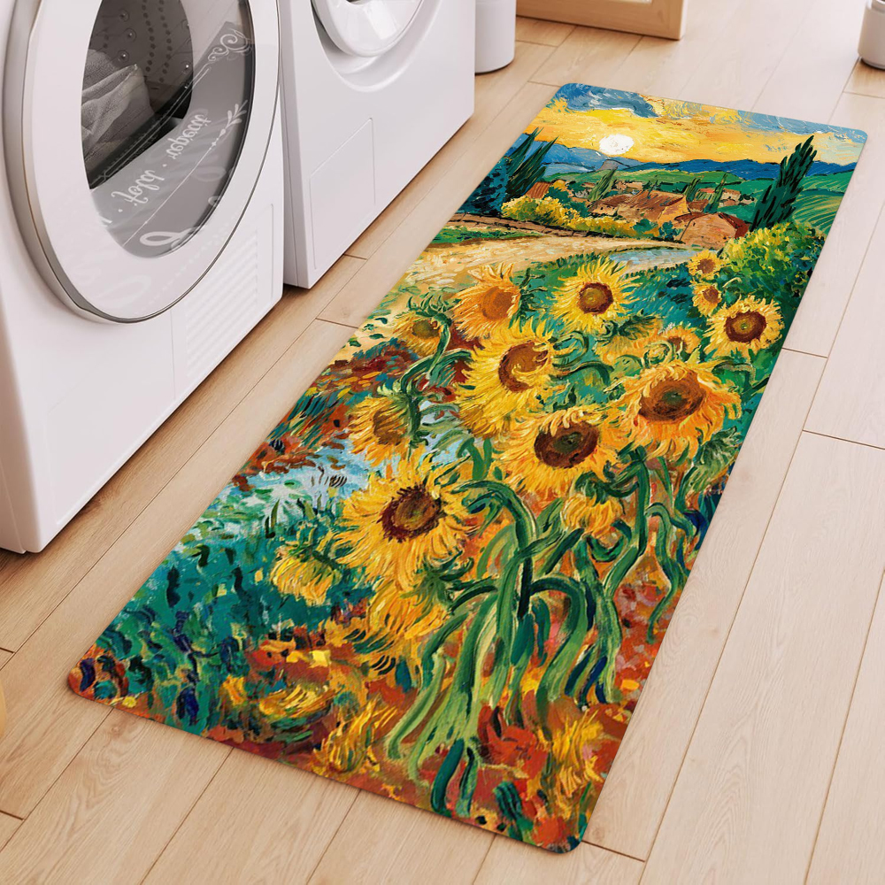 Van Gogh Style Sunflower Oil P – обзор и цена Commercial Kitchen Mats Anti Fatigue
