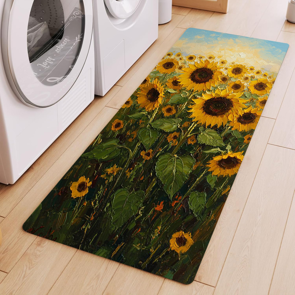 Van Gogh Style Sunflower Oil P – обзор и цена Commercial Kitchen Mats Anti Fatigue