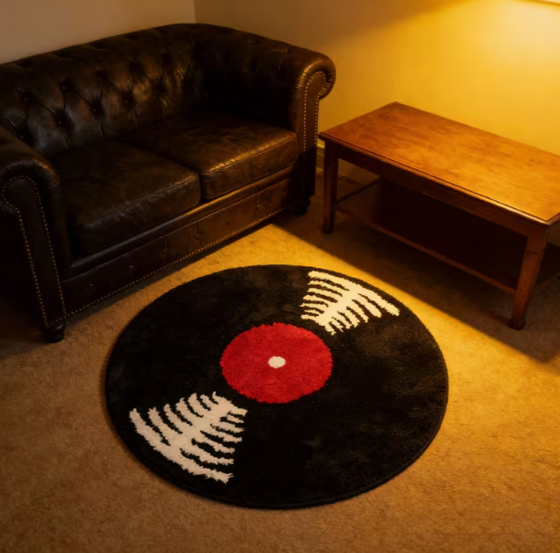 Retro Vinyl Record Pattern Car – обзор и цена Commercial Kitchen Vinyl Flooring