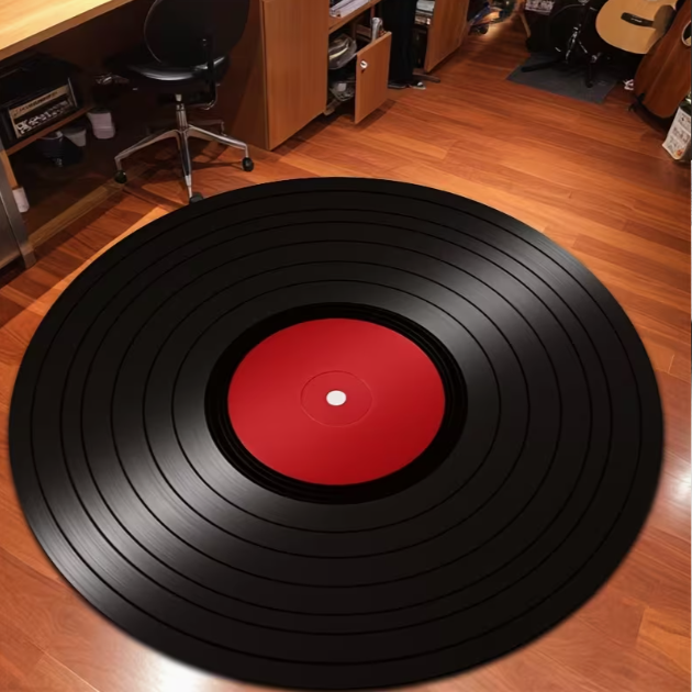 Retro Vinyl Record Pattern Car – обзор и цена Commercial Kitchen Vinyl Flooring